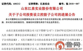江泉實業子公司投資設立兩家控股子公司，拓展多元化布局應對盈利壓力